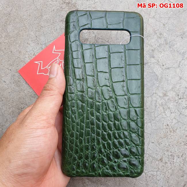 Ốp Lưng Cá Sấu Thật Samsung S10 Plus OG1108