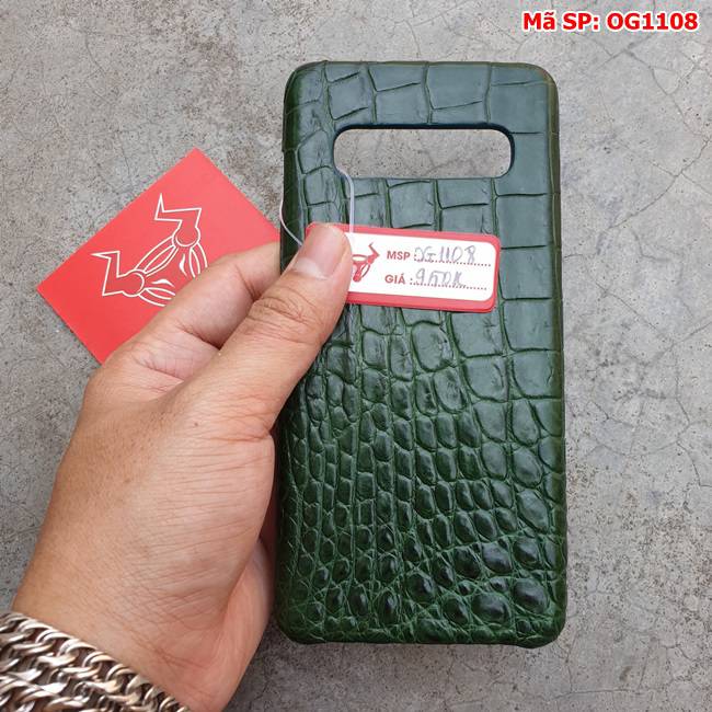Ốp Lưng Cá Sấu Thật Samsung S10 Plus OG1108