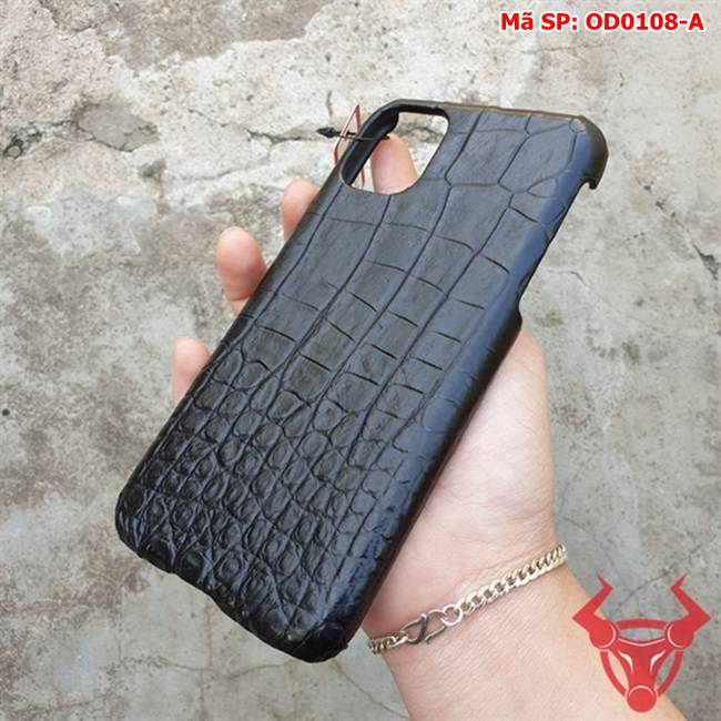 Ốp Lưng Da Cá Sấu Iphone 11 Pro Màu Đen OD0108-A