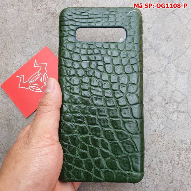Ốp Lưng Samsung S10 Plus Da Cá Sấu Thật OG1108-P