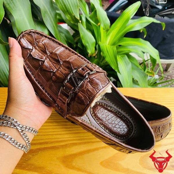 Giày lười GCA2 màu nâu đất – lựa chọn hoàn hảo cho phong cách lịch lãm.