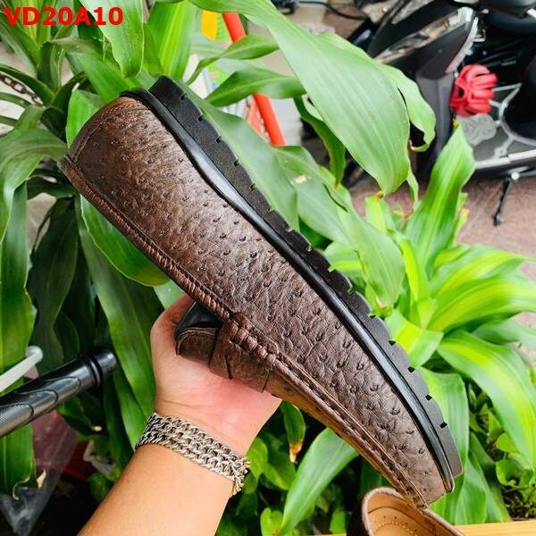 Giày Lười Da Đà Điểu GBD3 Cao Cấp | Phong Cách Quý Ông Hiện Đại Giày lười da bụng đà điểu GBD3 nâu đất cao cấp sang trọng đẳng cấp thời trang.