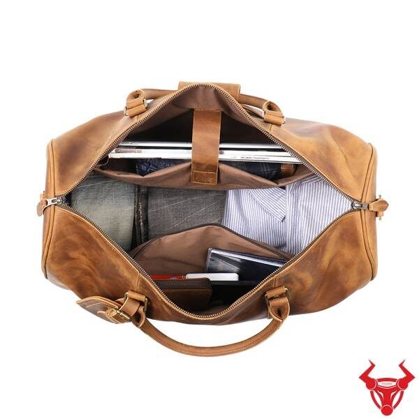 Túi du lịch da bò sáp TT10 bền bỉ cao cấp