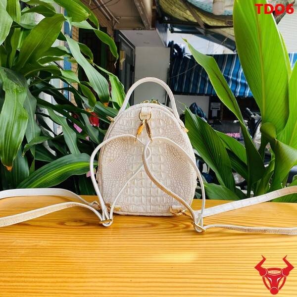 Balo mini da cá sấu bạch tạng TDO6 cao cấp.