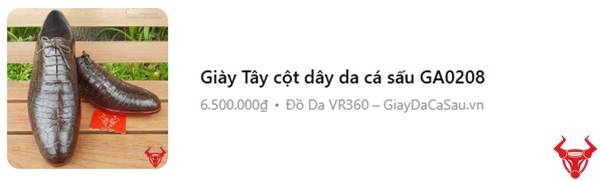 Giày da cá sấu cao cấp phân khúc 6 triệu đóng thủ công form đẹp