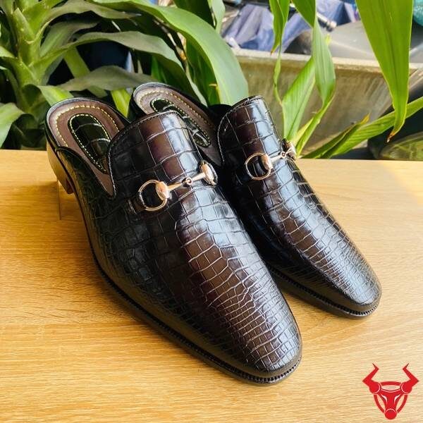 Giày sục da cá sấu thời trang cao cấp