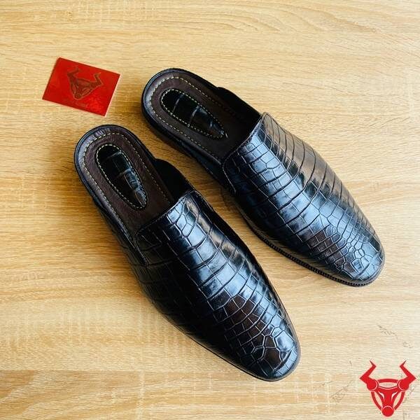 Giày sục da cá sấu sang trọng cho nam