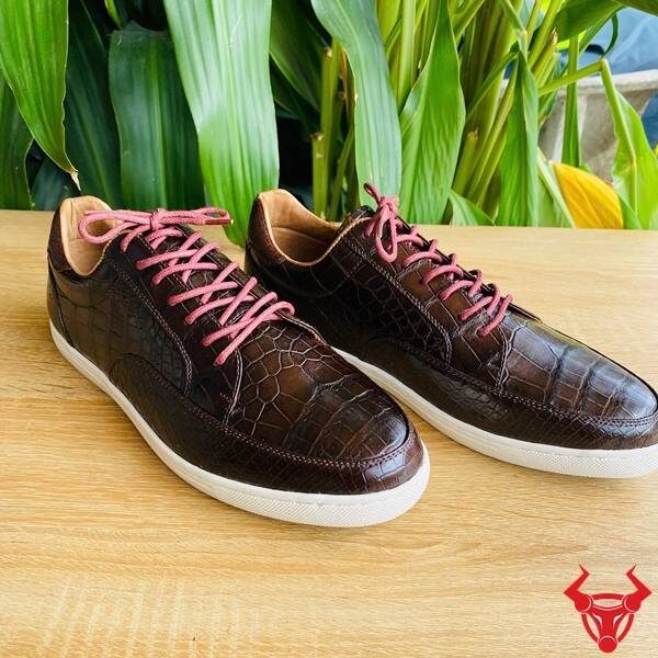 Giày sneaker da bụng cá sấu GCS29