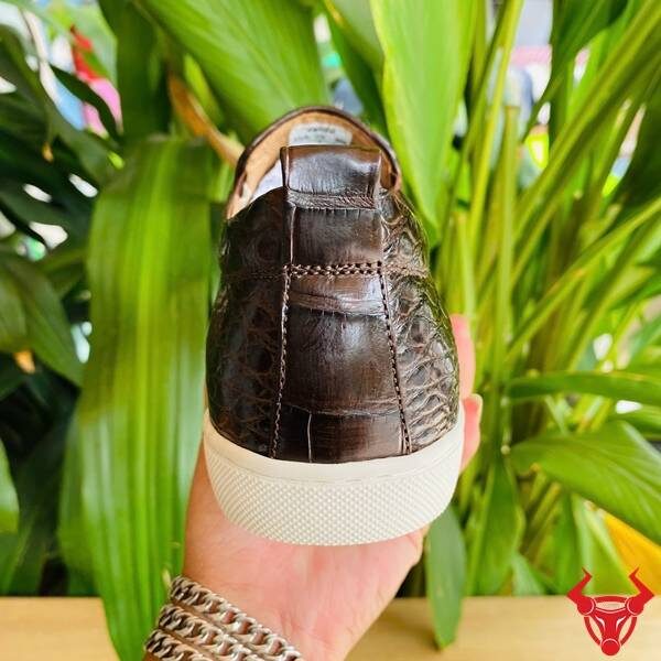 Giày thể thao da cá sấu không dây bền bỉ