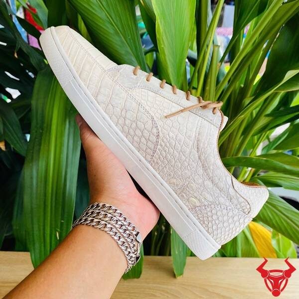 Giày Da Bụng Cá Sấu GCS29 Đẳng Cấp Giày sneaker da cá sấu cao cấp tinh tế