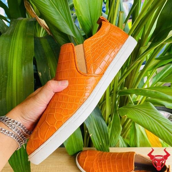 Giày thể thao da cá sấu trẻ trung cao cấp