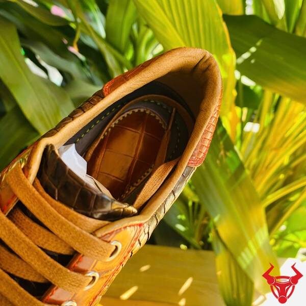 Giày thể thao da bụng cá sấu GCS30