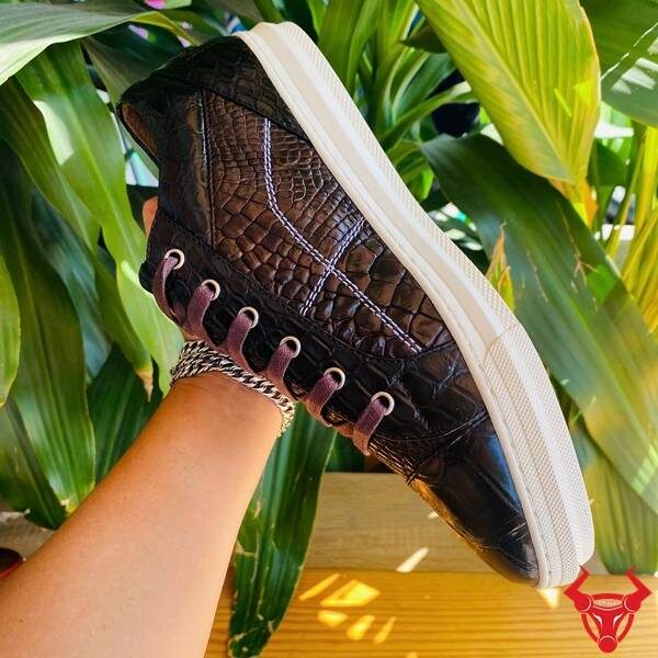 Giày sneaker da bụng cá sấu GCS31