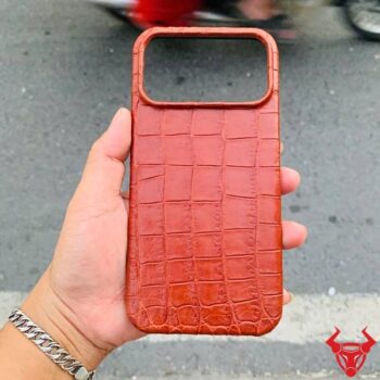 Ốp Lưng Da Cá Sấu Iphone 17 ProMax – Kiểu Da Bụng ELAA8