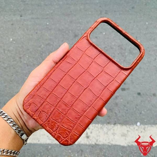 Ốp lưng da cá sấu da bụng ELAA8 cao cấp