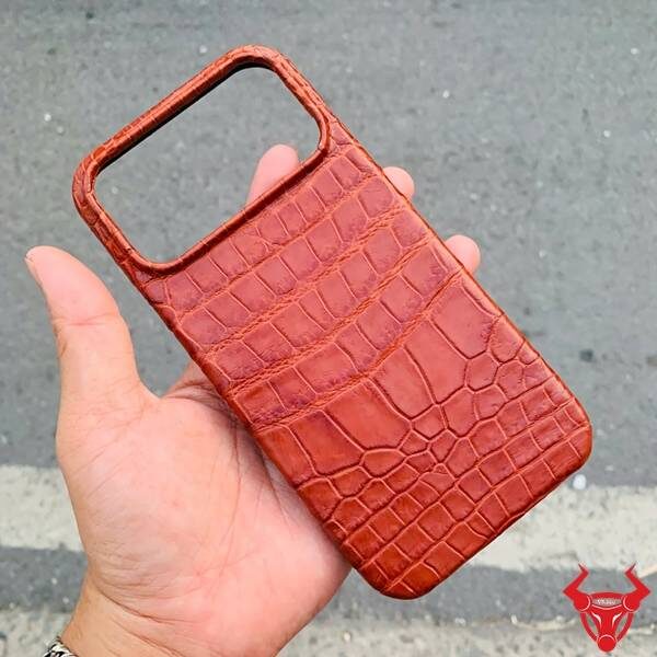 Ốp lưng da cá sấu da hàm ELAA8 sang trọng