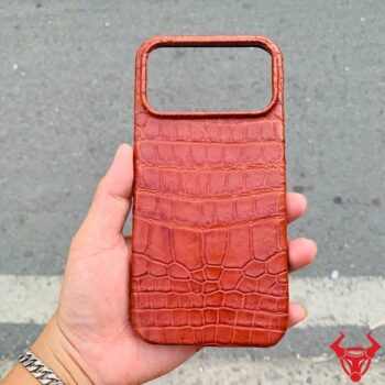 Ốp Lưng Iphone 17 Pro Max Da Cá Sấu – Da Hàm ELAA8