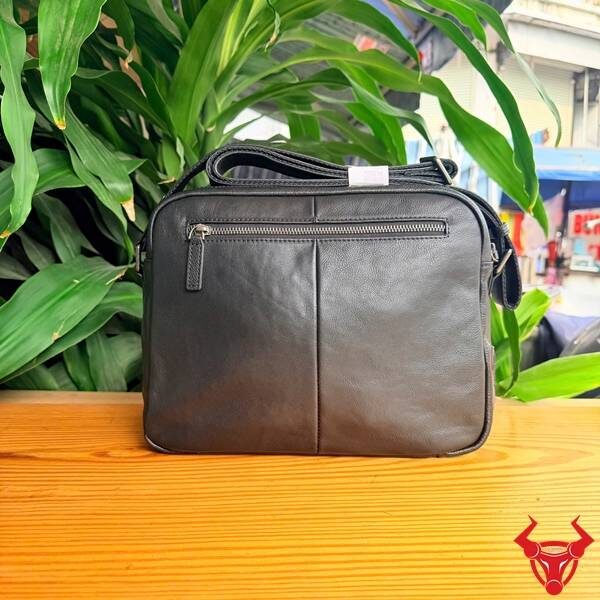 Túi đeo chéo nam da bò Veg gọn nhẹ