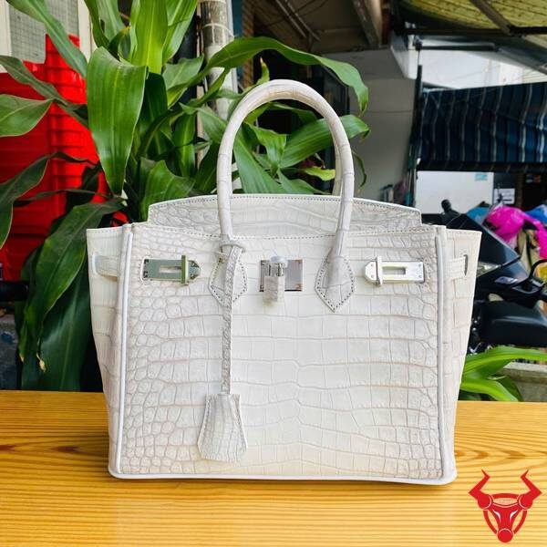 Túi xách nữ da cá sấu bạch tạng TCA8