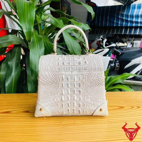 Túi xách da cá sấu bạch tạng da gù cao cấp