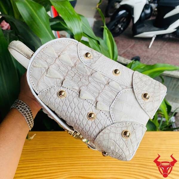 Túi xách da cá sấu bạch tạng phong cách nữ hoàng