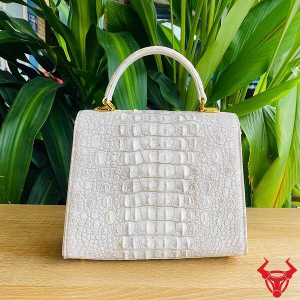 Túi xách nữ da cá sấu bạch tạng thật SBT03