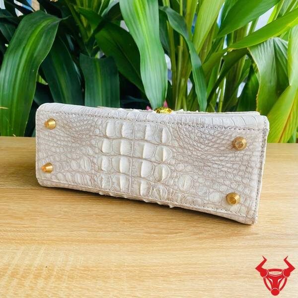 Túi xách nữ da cá sấu bạch tạng thiết kế cao cấp