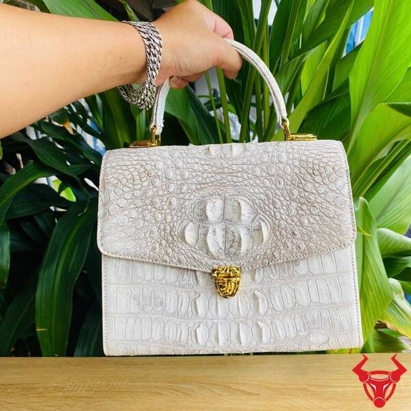 Túi da cá sấu bạch tạng nữ sang trọng