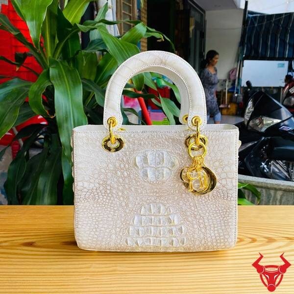 Túi xách nữ da cá sấu bạch tạng TDA4