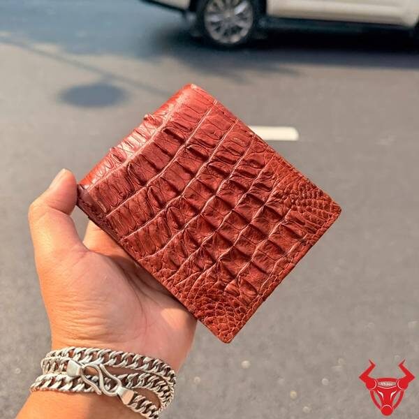 Ví da cá sấu gai lưng thời trang cao cấp