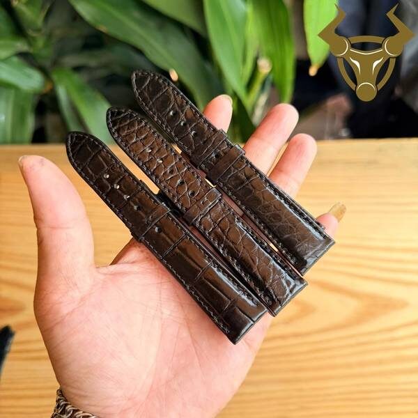 Dây da cá sấu 20mm phụ kiện đồng hồ sang trọng