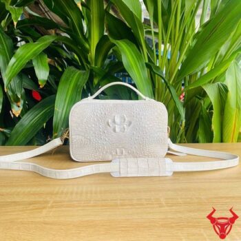 Túi Clutch Golf Xách Tay Da Gù Cá Sấu Bạch Tạng CJA4